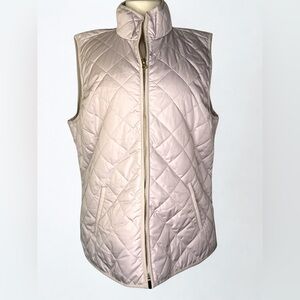 Old Navy Light Pink Quilted Vest – Size L, Zip Front